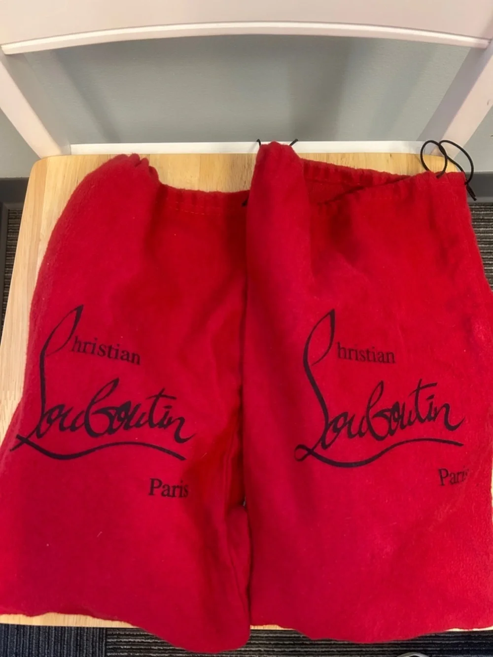 Authentic Christian Louboutin Goya Suede Fringe Black Bootie 10 US w/ Shoe Bags